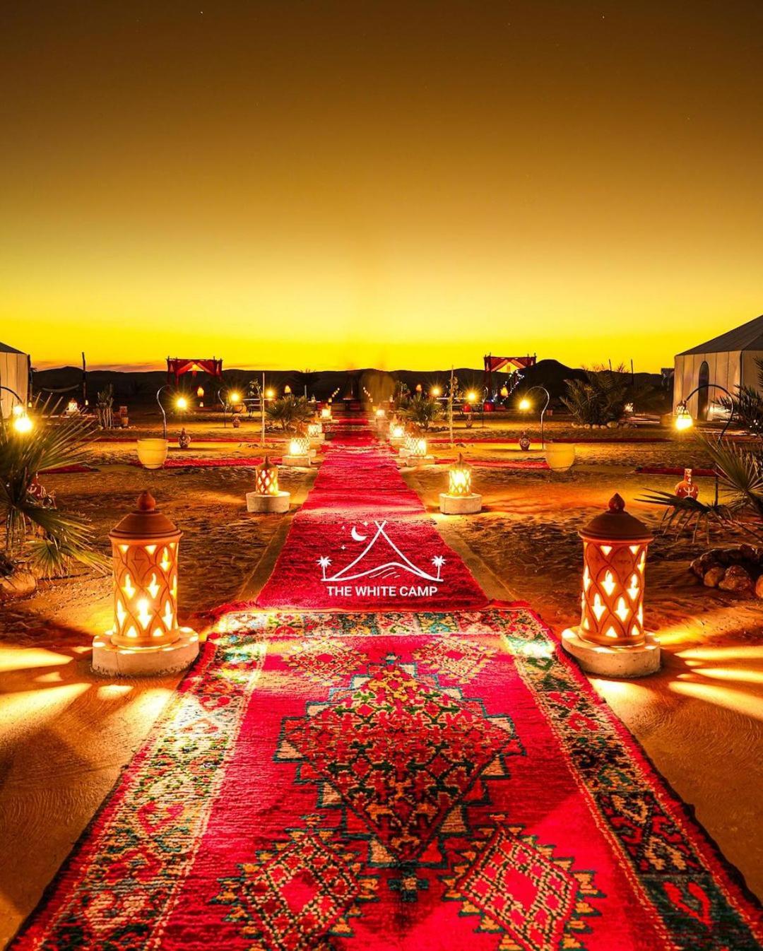 The White Camp - Your Merzouga Luxury Desert Camp & Erg Chebbi Dunes Camel Riding Exterior foto